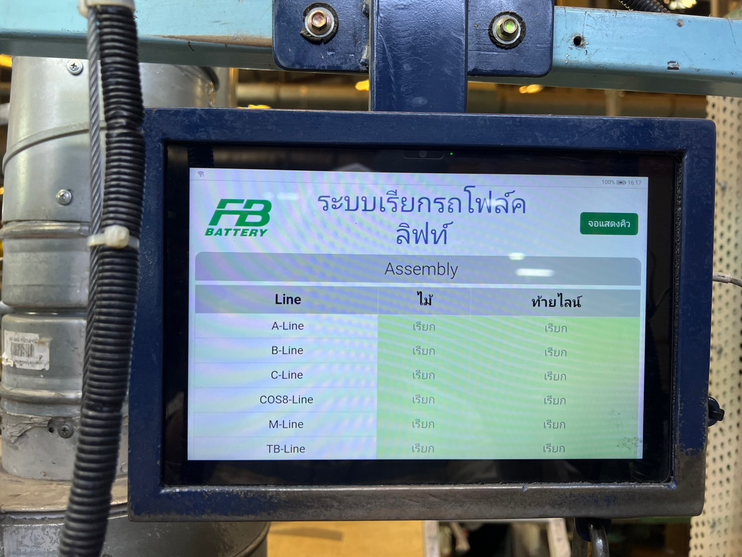 Forklift Pallet Calling & Display Management System