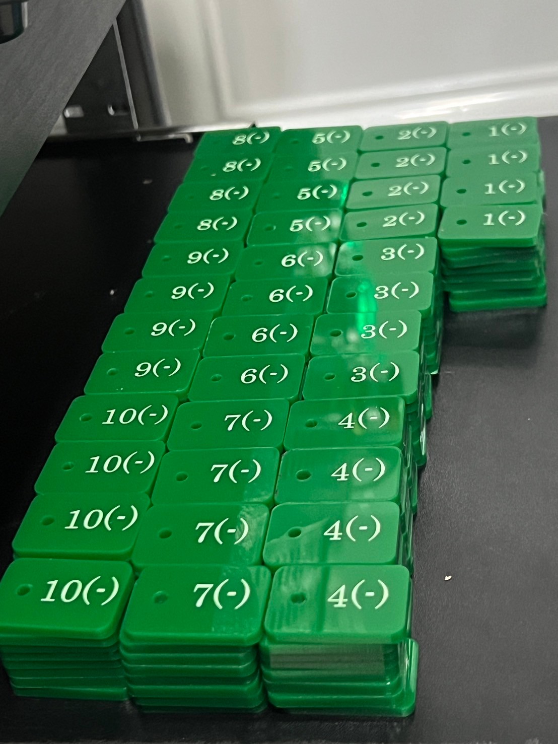 Industrial Cable Tag for Corrosive Area using Laser Engraved Acrylic