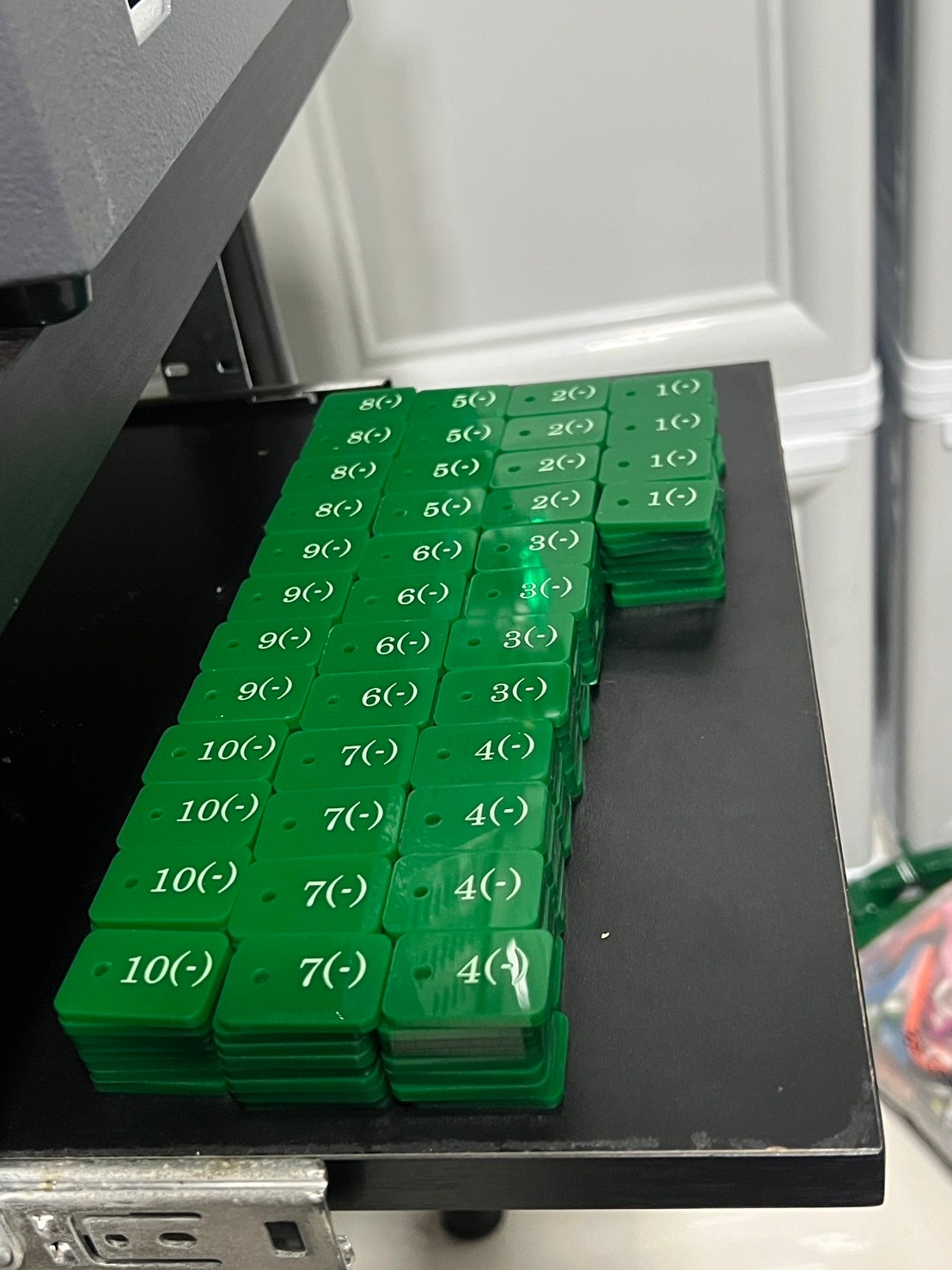 Industrial Cable Tag for Corrosive Area using Laser Engraved Acrylic