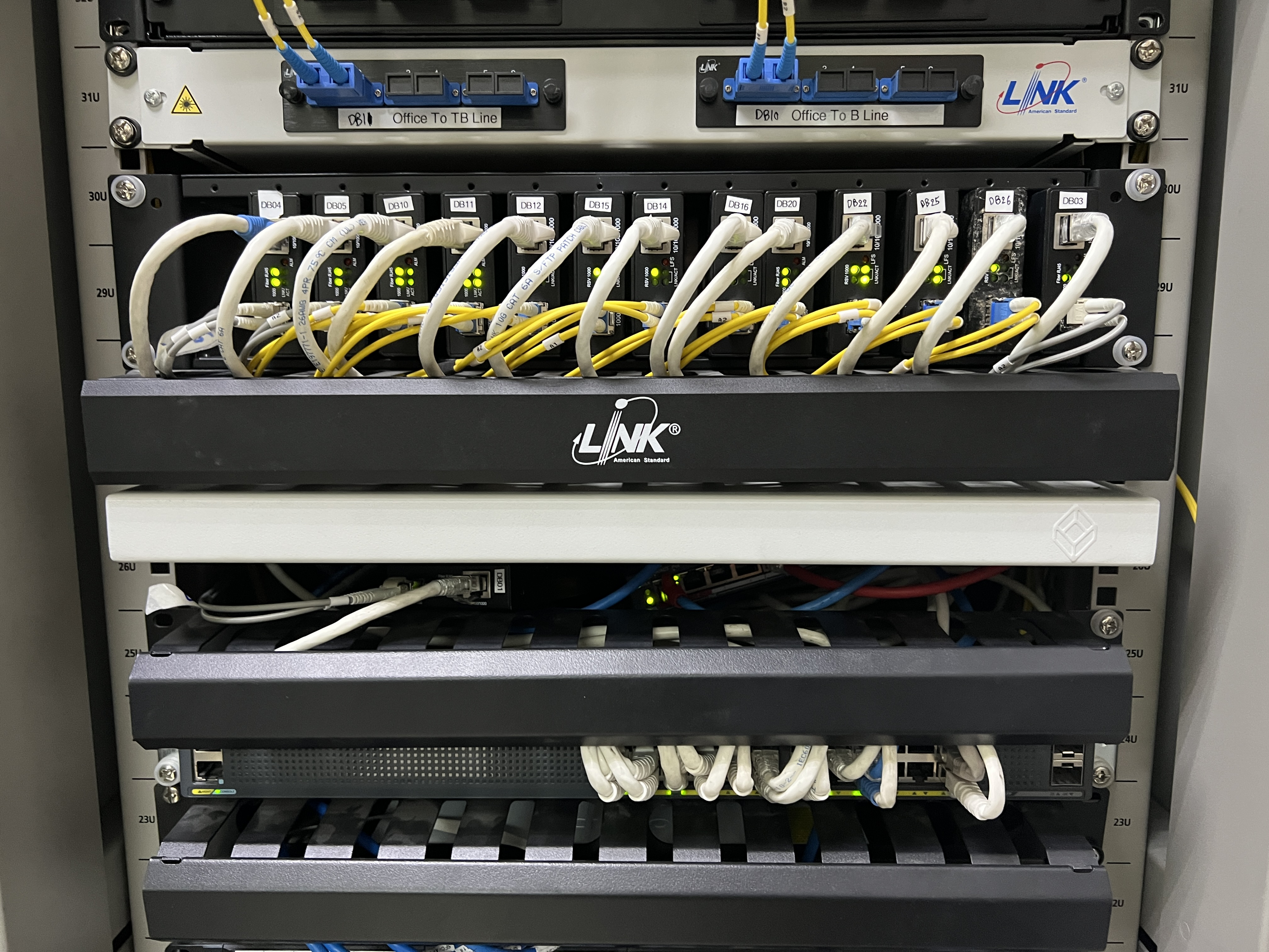 Industrial Fiber Optic Network Installation for Production Lines