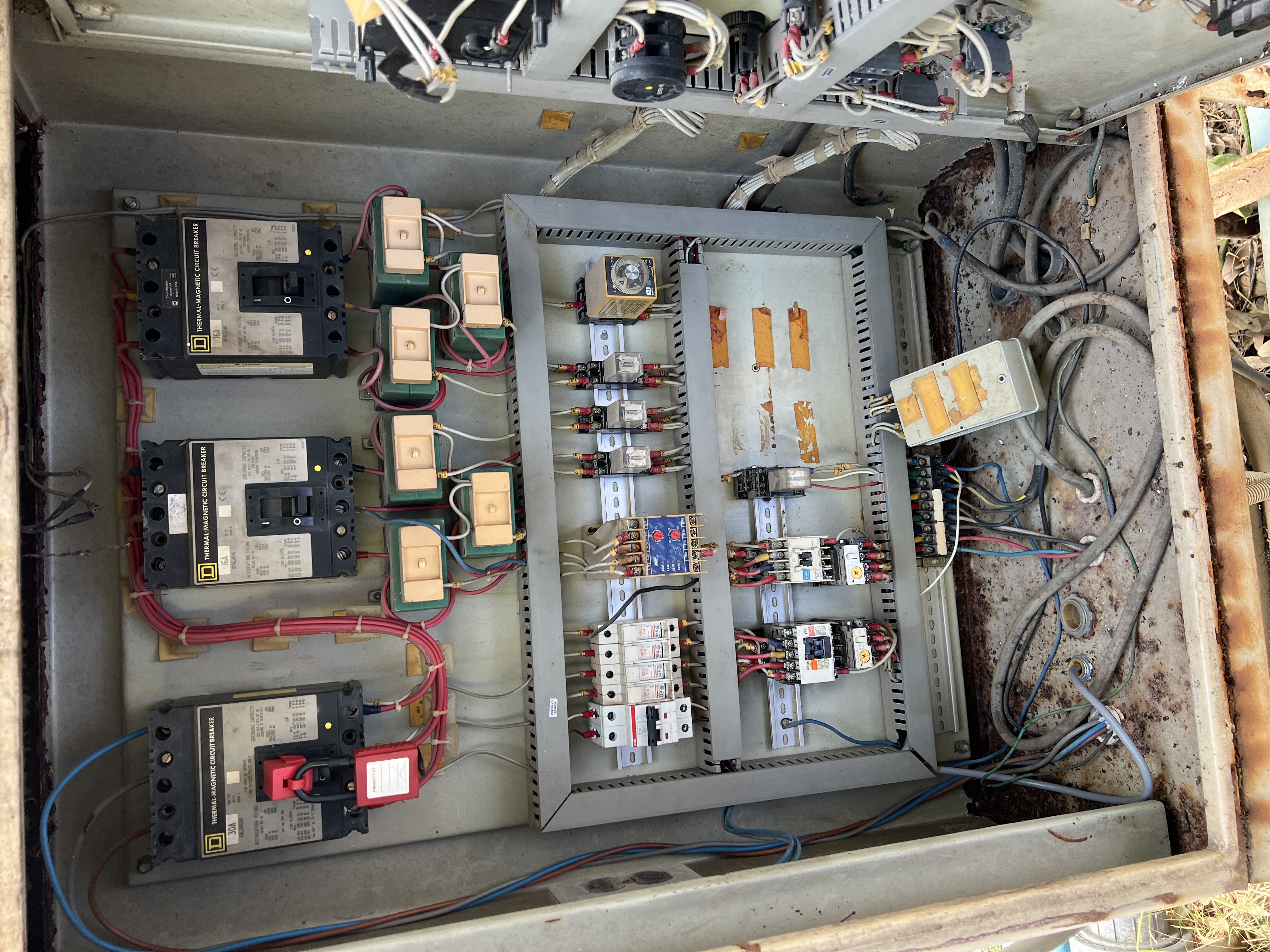 Bio Reactor Control Panel with Mitsubishi PLC & Dual Inverter System